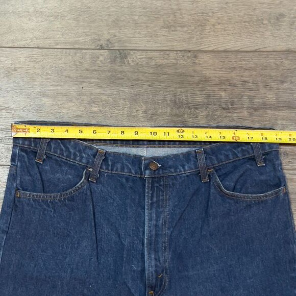 Vintage 70s/80s Levi's Orange Tab Blue Flare Jeans - Men's Size 40 x 34 - Picture 10 of 12